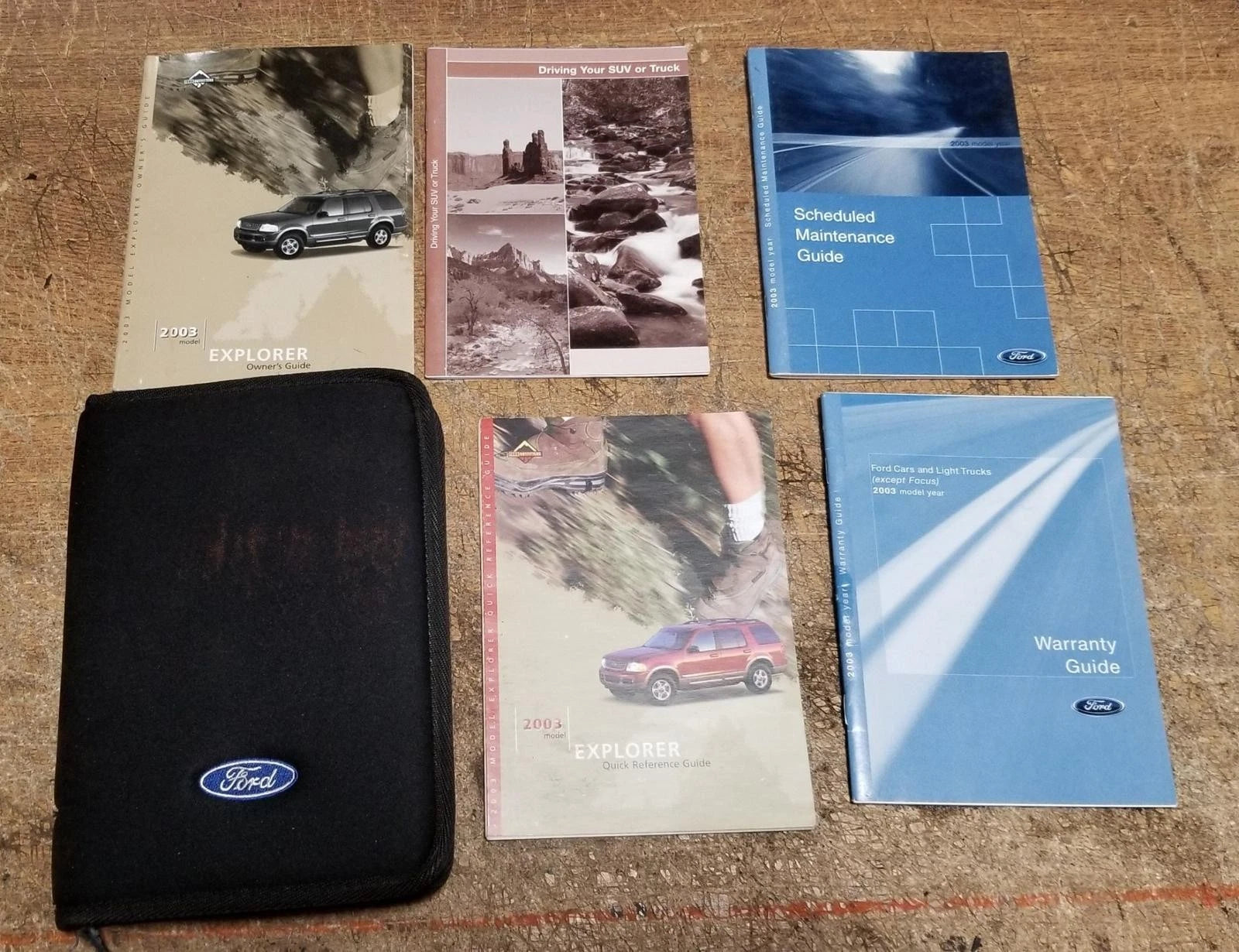 Owner Manual Set with Case for Ford Explorer (2003) OEM