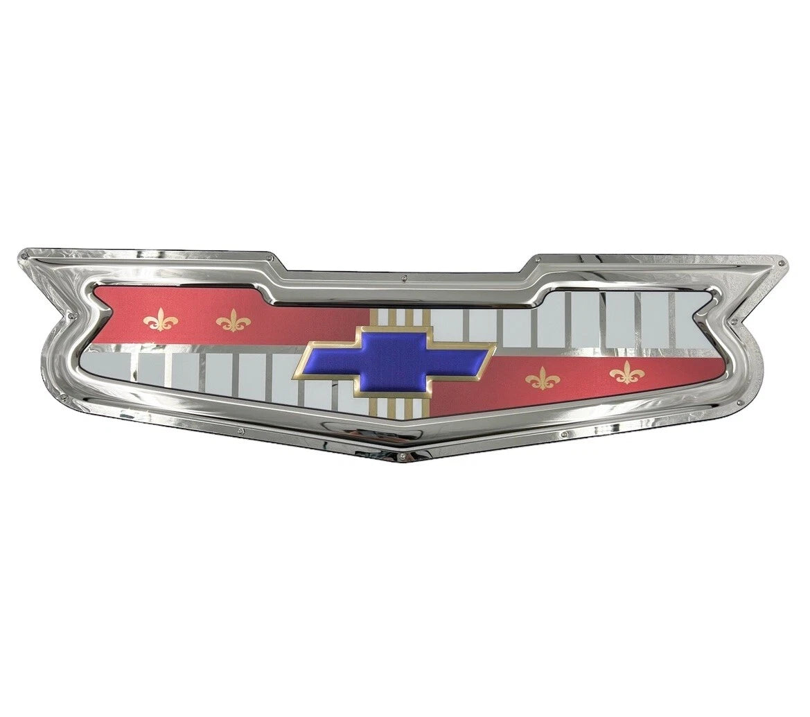 Gold Logo Emblem Metal Sign for Chevrolet Tri-Five (1955–1957)