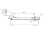 Top Link (CAT 20mm / 2) for John Deere 2250 2450 2650 2850 3040 3050 3140 3350