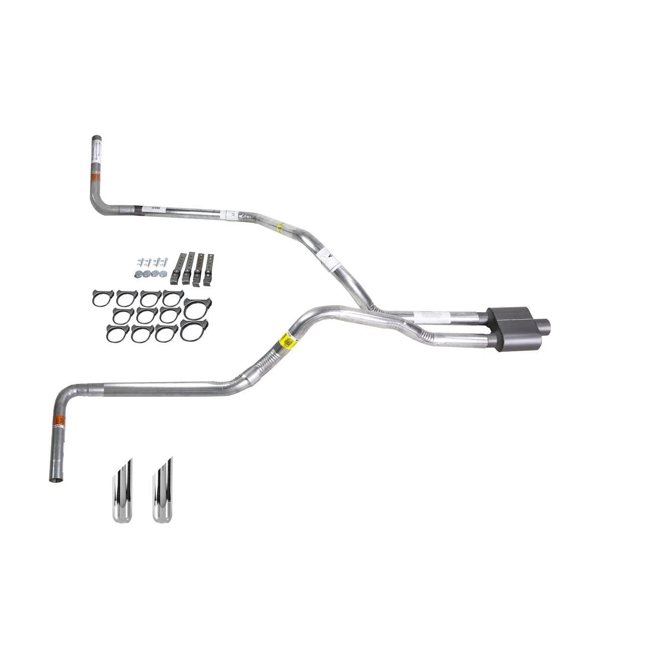 Dual Exhaust 2.5" Pipe & 1 Chamber Muffler for Ram (1994–2001)
