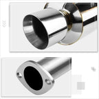 4" Rolled Tip Catback Exhaust Pipe for Honda Civic Si 4-Dr FB (2012–2015)