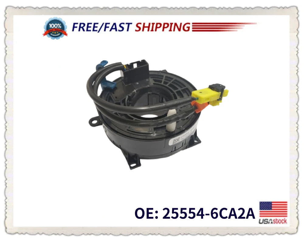 Clock Spring 25554-6CA2A for Nissan Kicks Altima (2018–2022)