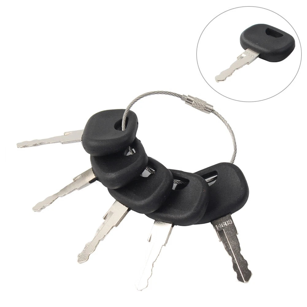 Set of 5 Ignition Keys 14603 8U-9569 for Volvo Mini Excavators & Loaders