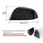 Real Carbon Fiber Side Mirror Covers for Tesla Model Y (2020–2024)