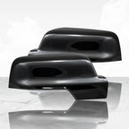 Set of 2 Top Half Mirror Covers for 2019-21 Ram 1500 - Gloss Black w/Turn Signal