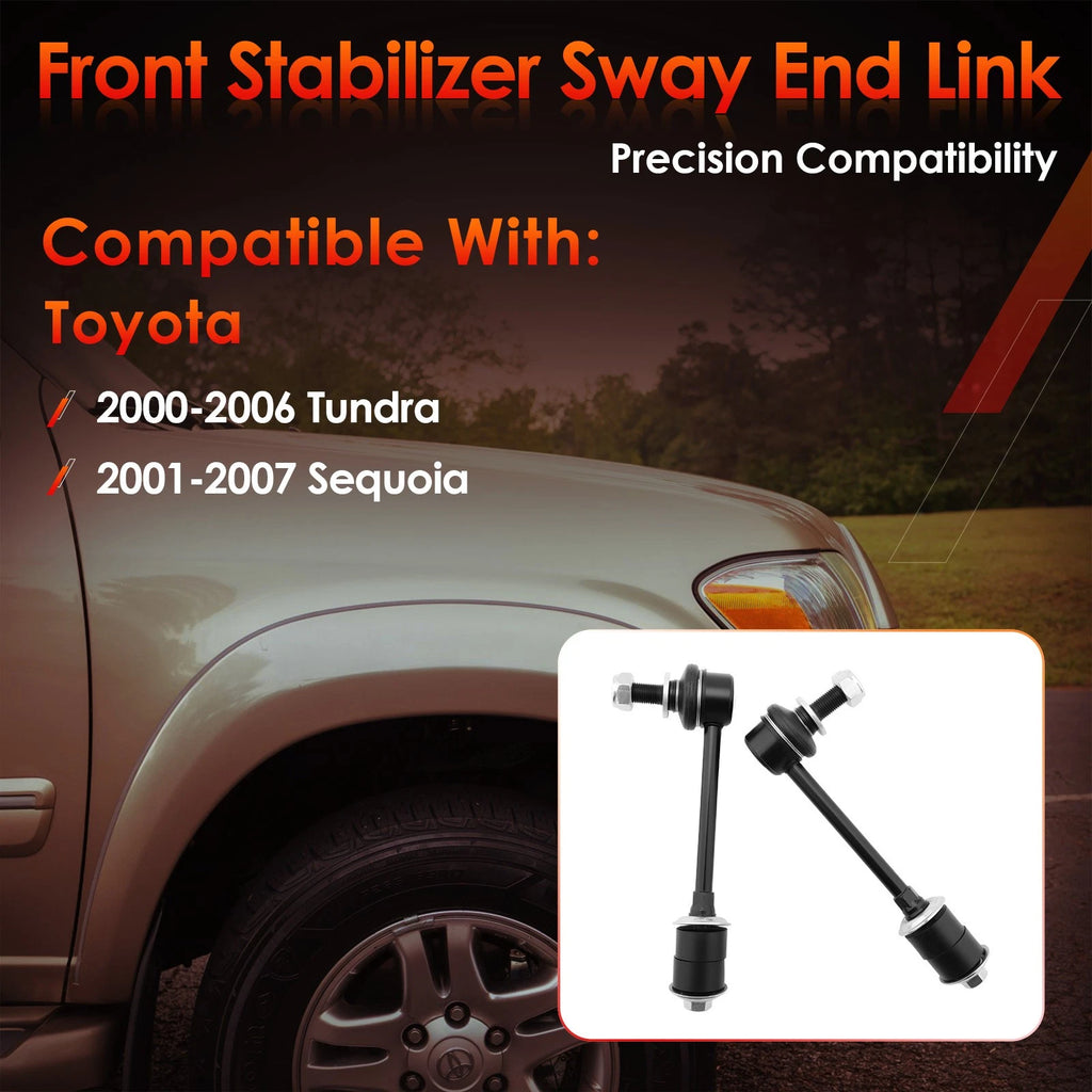2X Front Sway Bar Stabilizer Links for Toyota Tundra Sequoia (2000-2007)