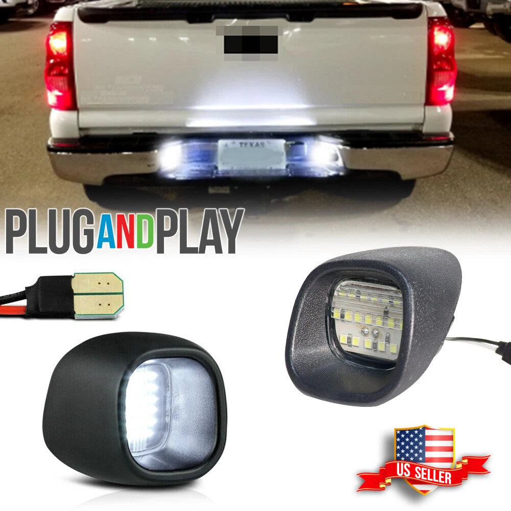 LED License Plate Light Rear Lamps for Blazer S10 Pickup Jimmy S-15 Sonoma (1994–2005)