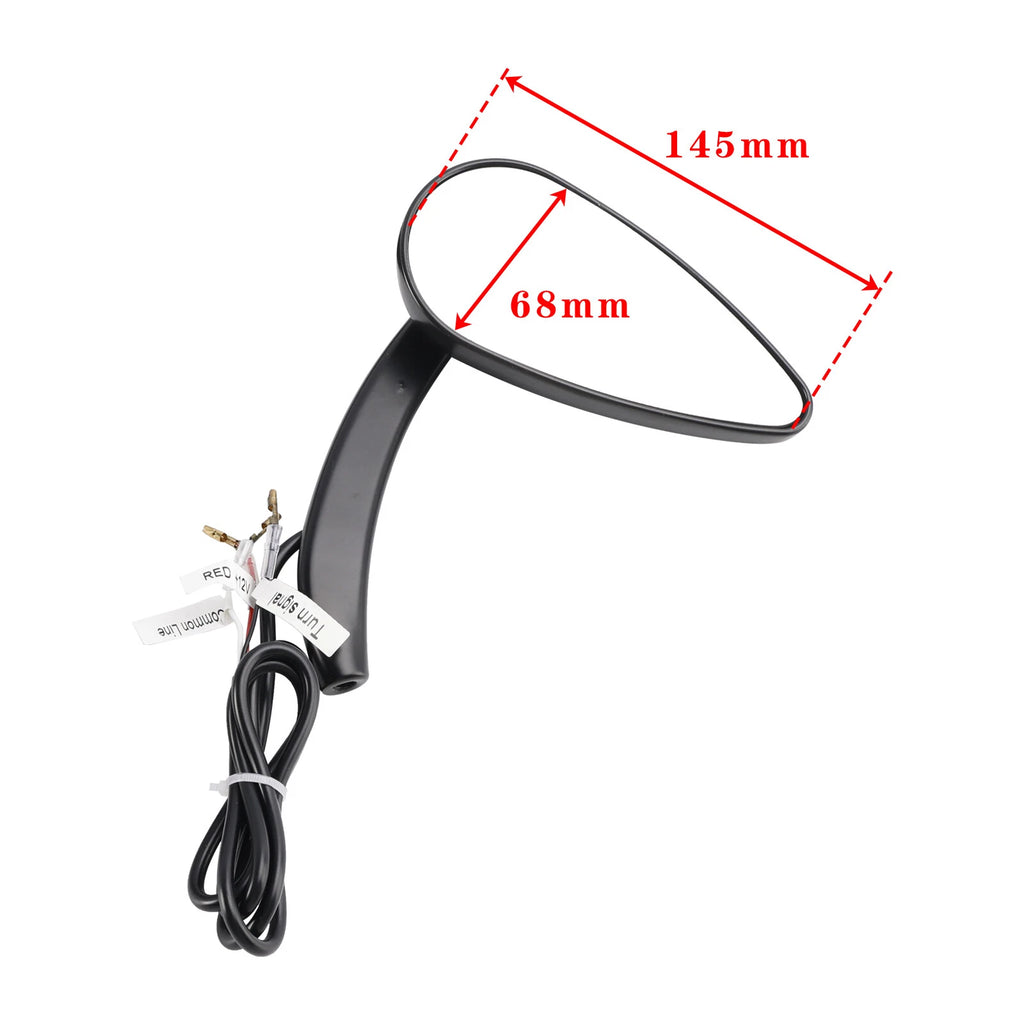 LED Turn Signal Mirrors for Harley Sportster 883 1200 (1990–2021)