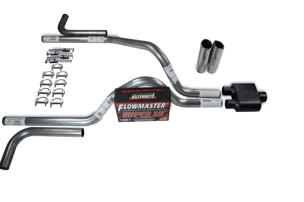 2.5" Dual Exhaust Kit for Dodge Dakota (1987–1996) - Flowmaster Super 10