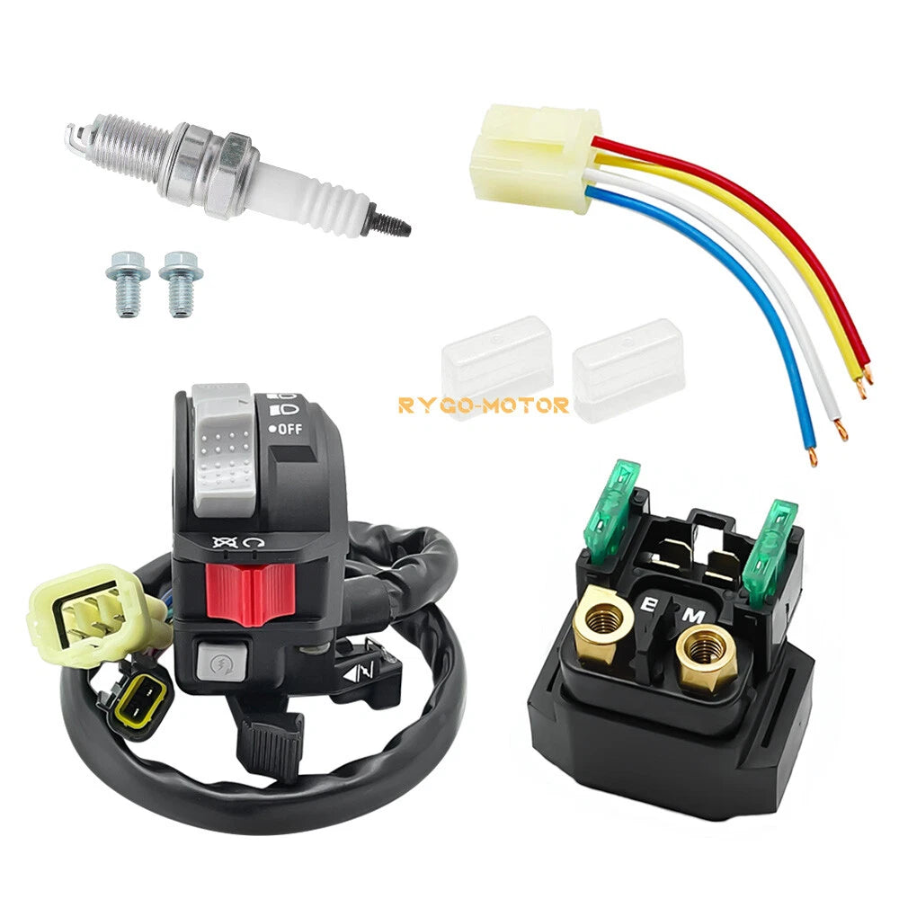Handlebar Switch & Starter Solenoid Relay Kit for Yamaha Kodiak 400 450 (2002–2006)