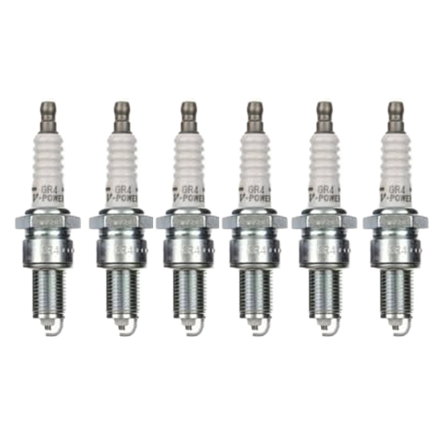 Set of 6 NGK V-Power Spark Plugs for Ambassador Special Camaro L6