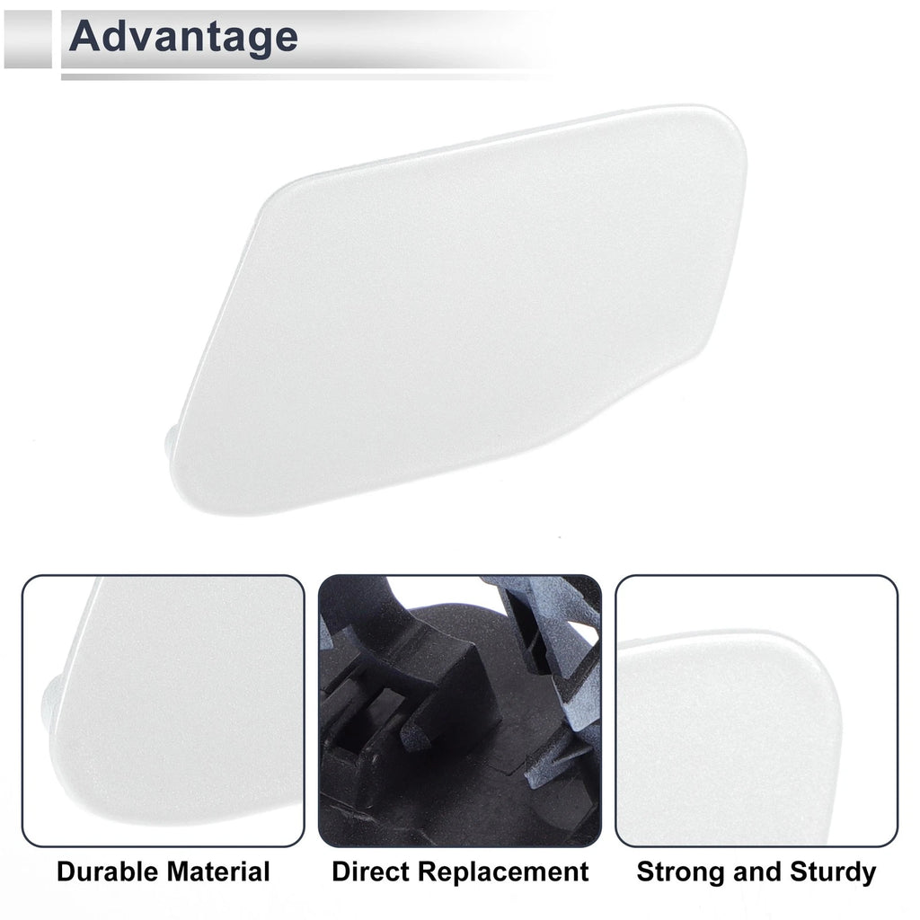 Headlight Washer Nozzle Cover Cap for BMW X3 (2011–2017) - White