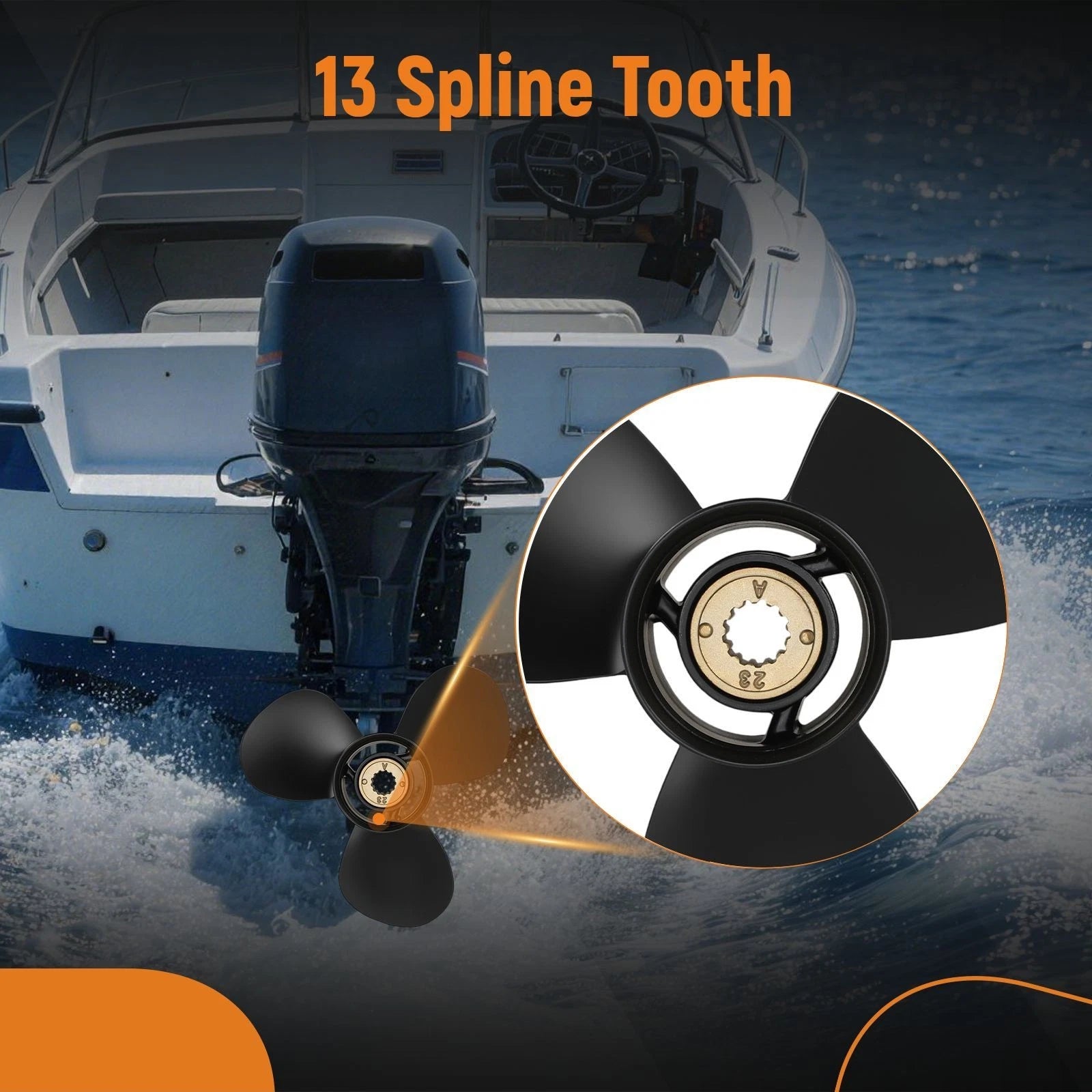 Aluminum Boat Propeller for Mercury 25-70HP