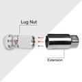 Set of 20 M12X1.25 Chrome JDM Open End Lug Nuts with Spline Locks & Key
