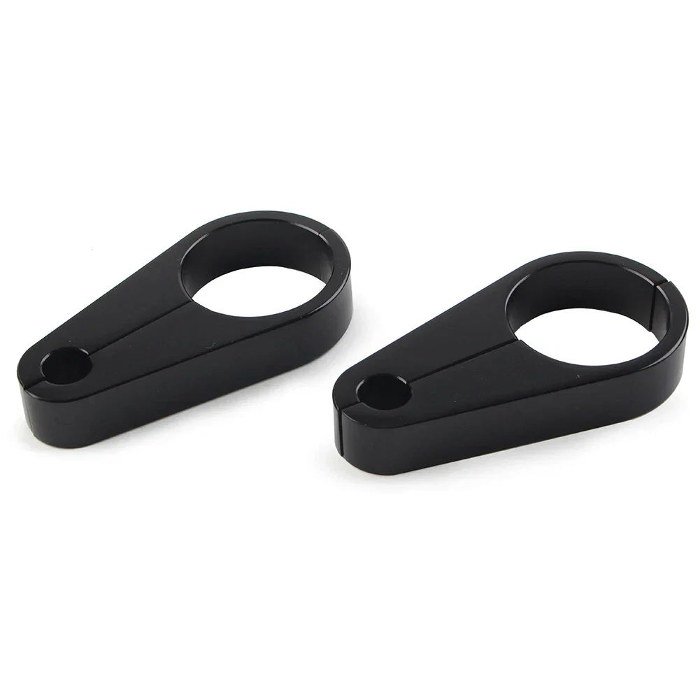 1.25" Handlebar Brake Clutch Cable Clamp for Harley Bike Black