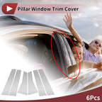 6 Pcs Door Pillar Window Trim for Mercedes-Benz B-Class (2020-2023) Chrome