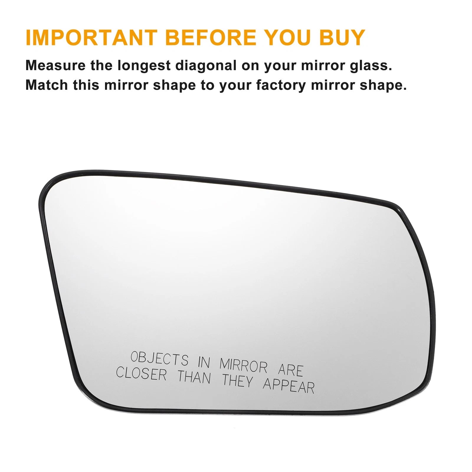 Pair Mirror Glass w/ Back Heated for Nissan Altima Sentra (2013–2018)