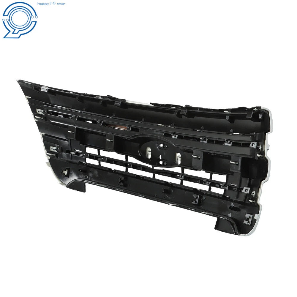 Front Bumper Upper Grille Assembly for Ford Explorer (2011-2015) Silver