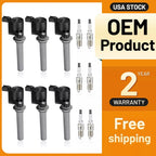 6 Spark Plugs & Ignition Coils Pack FD502 DG500 for Ford Escape (2001–2012)