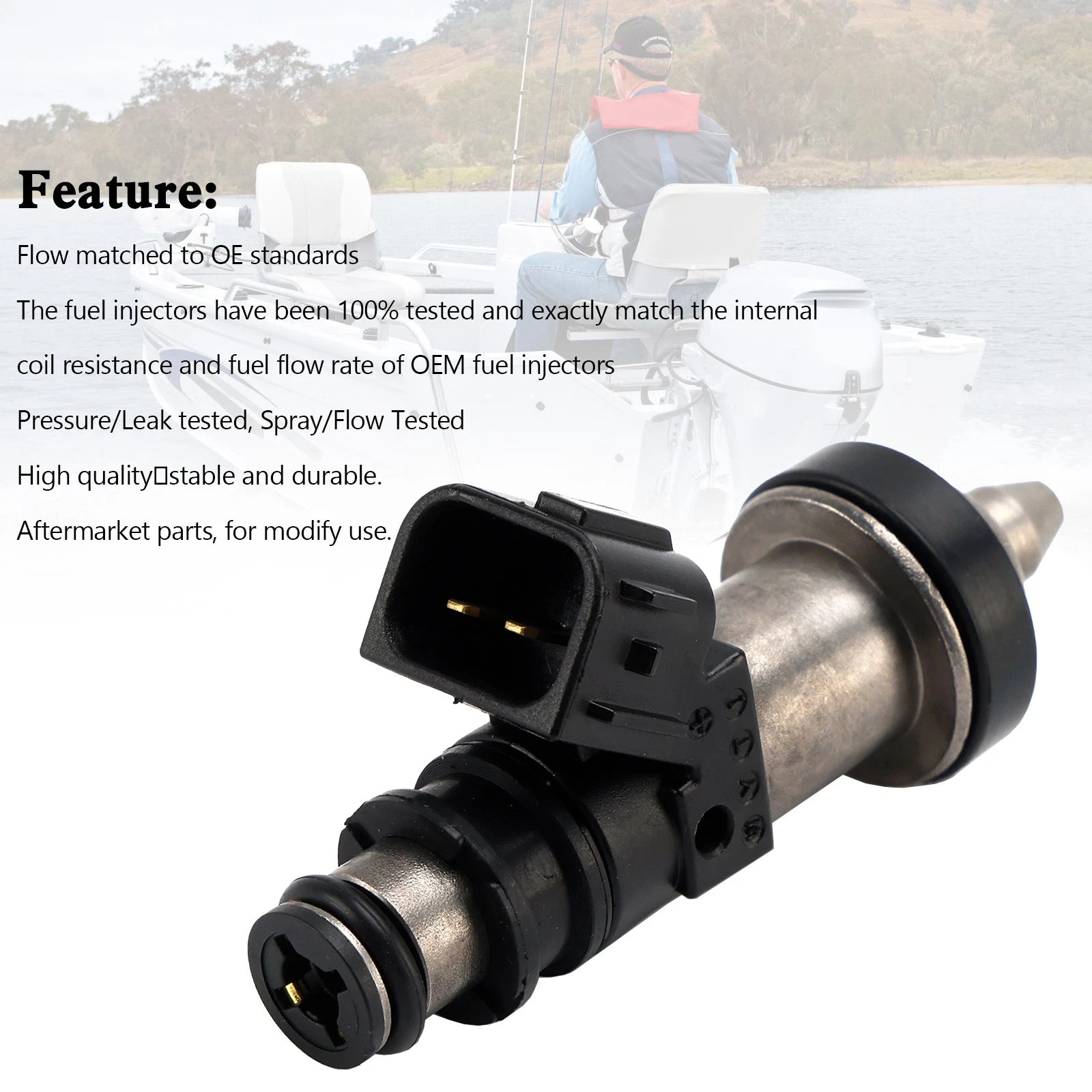 Set of 4 Fuel Injectors for Honda Outboard BF115-BF130 (MP7770, 16406-ZW5-000)
