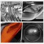 Projector Headlights for Tacoma (2016–2020) Chrome Housing Amber Side