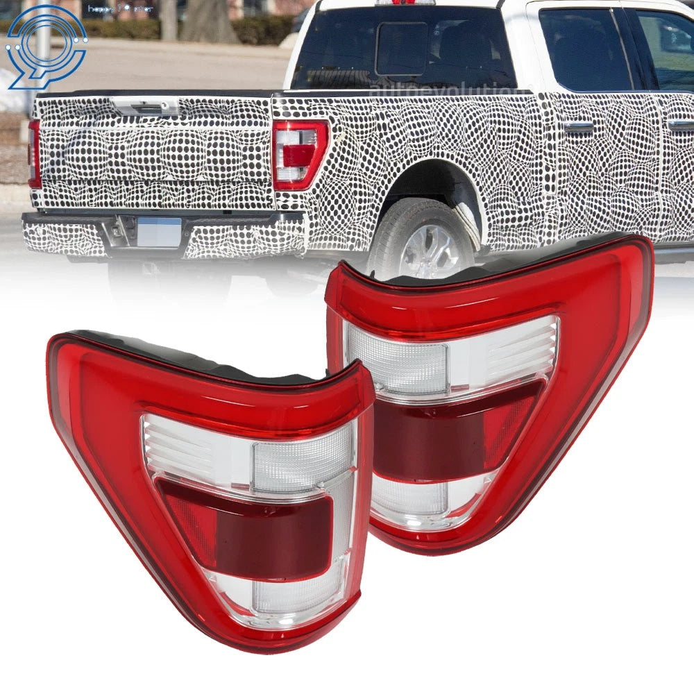 Pair LED Rear Tail Light Assembly W/Blind Spot for Ford F-150 (2021–2023)