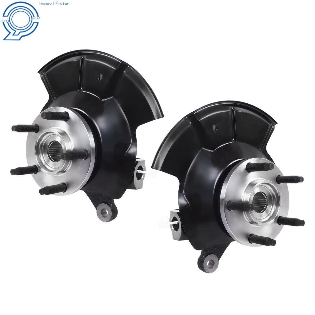 Front Steering Knuckles & Wheel Hub Bearings for Ford Edge (2007-2010)