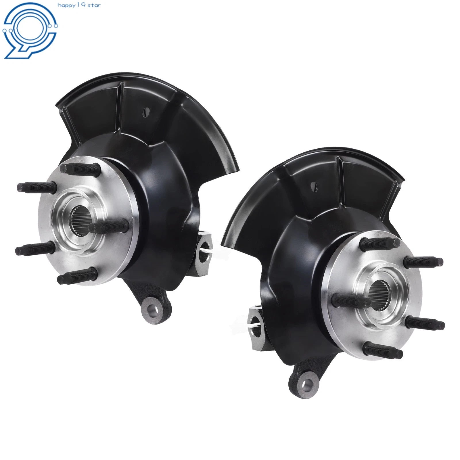 Front Steering Knuckles & Wheel Hub Bearings for Ford Edge (2007-2010)