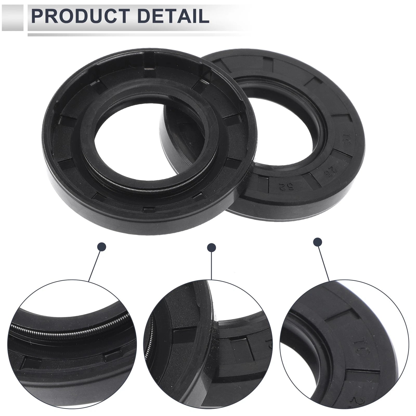 Set of 5 Oil Seal Rotary Shaft Seal TC Ring 28x52x8mm Nitrile Rubber
