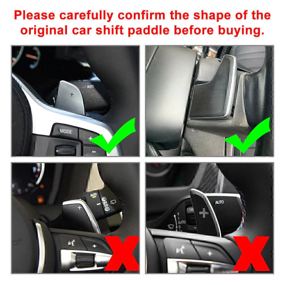 Aluminum Steering Wheel Paddle Shifter Extensions for BMW 5 7 Series X3 X4 X5