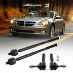 Set of 4 Front Inner Outer Tie Rod Ends for Dodge Journey Sebring (2009–2020)
