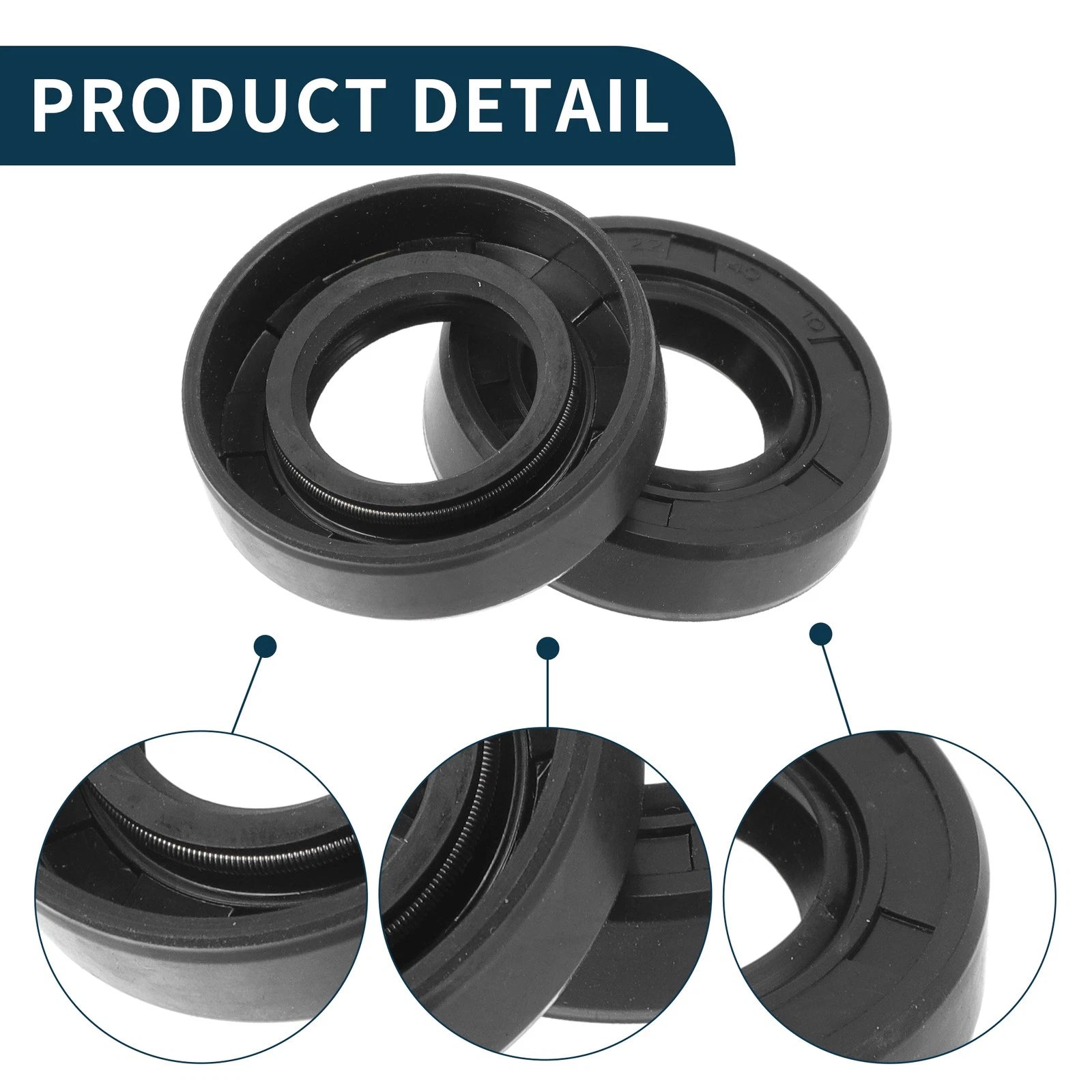 Set of 5 Oil Seal Rotary Shaft Seal NBR Rubber 22x40x10mm