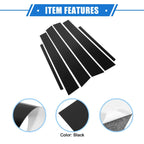 6 x Pillar Post Trim Covers for Honda Accord Sedan (2008-2012) Black