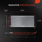 Radiator with Trans Oil Cooler for Chevy Impala, Buick LaCrosse (2006–2011)