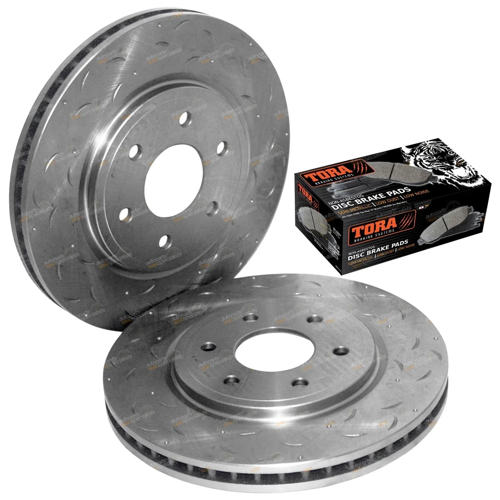 Front Brake Rotors & Disc Pads for Nissan Navara D40 (2005-2012) Wheels