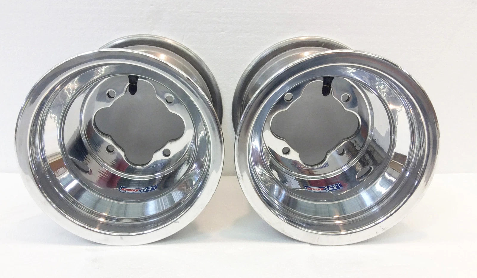 DWT Alumilite A5 Rolled Lip ATV Rear Wheel Pair 8" 8x8 4/110 for LTZ 400 LTR 450 (2003–2009)
