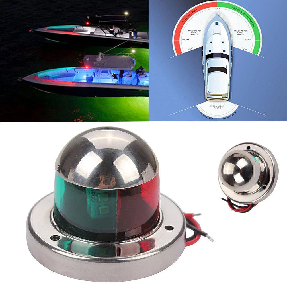 12V LED Navigation Lamp for Marine Boat Yacht Pontoon Port Starboard (N/A)