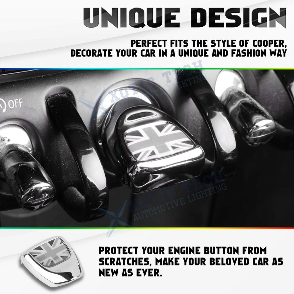 Union Jack Engine Start Stop Button Cover Trim for Mini Cooper (2014-2021)
