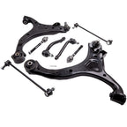 8 Pcs Front Lower Control Arms & Tie Rods for Hyundai Santa Fe (2007–2012) K621685