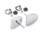 Chrome Tapered Fairing Mount Mirrors for Harley-Davidson Batwing (2014–2023)
