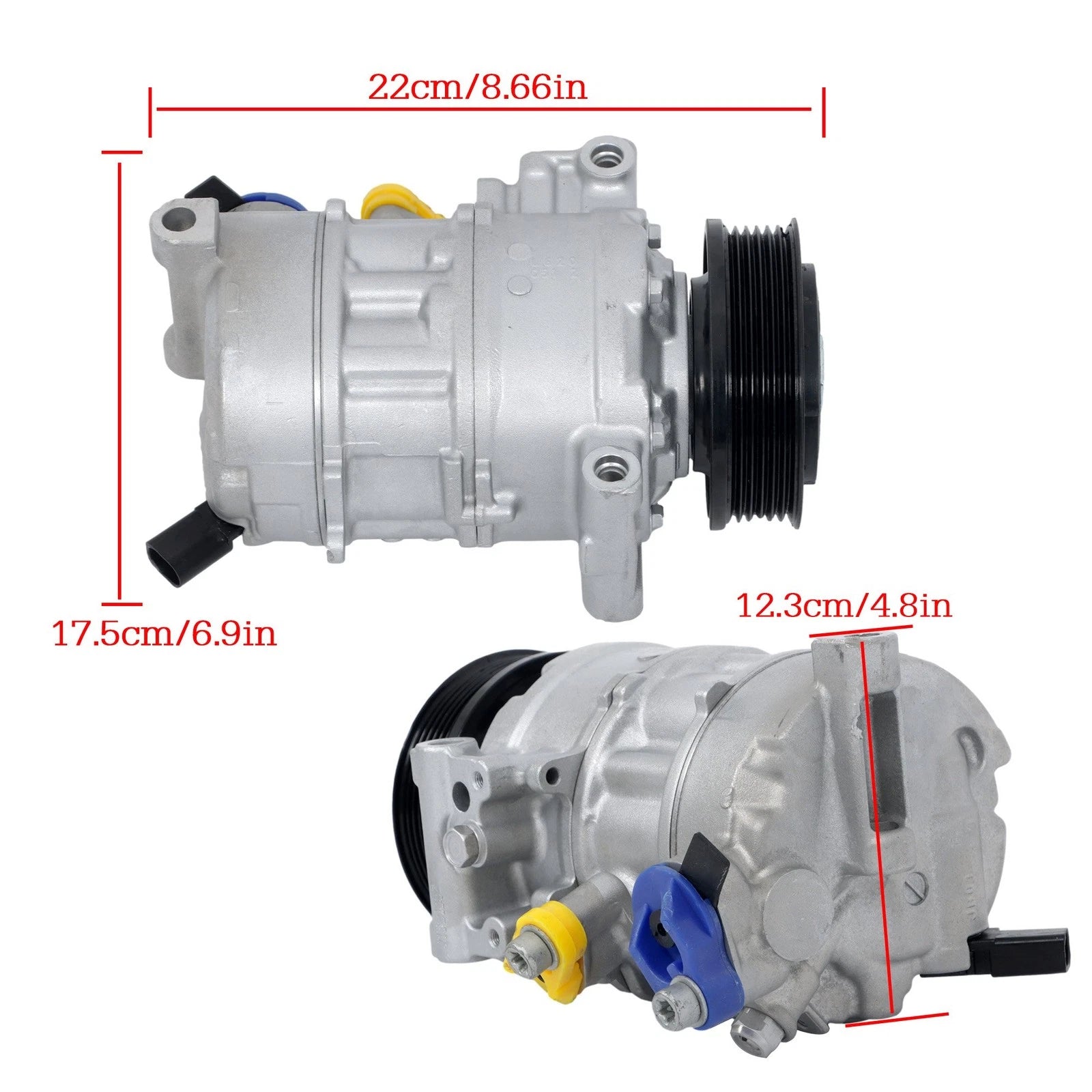 AC Compressor with Clutch for Audi A4 (2017–2020)