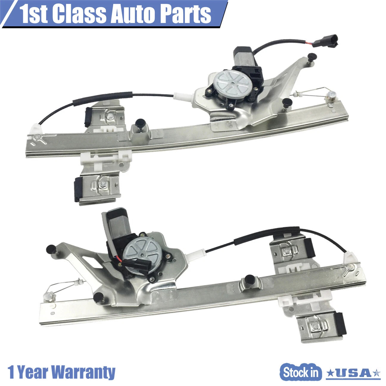 2X Power Window Regulator with Motor for Buick LeSabre (2000-2005)