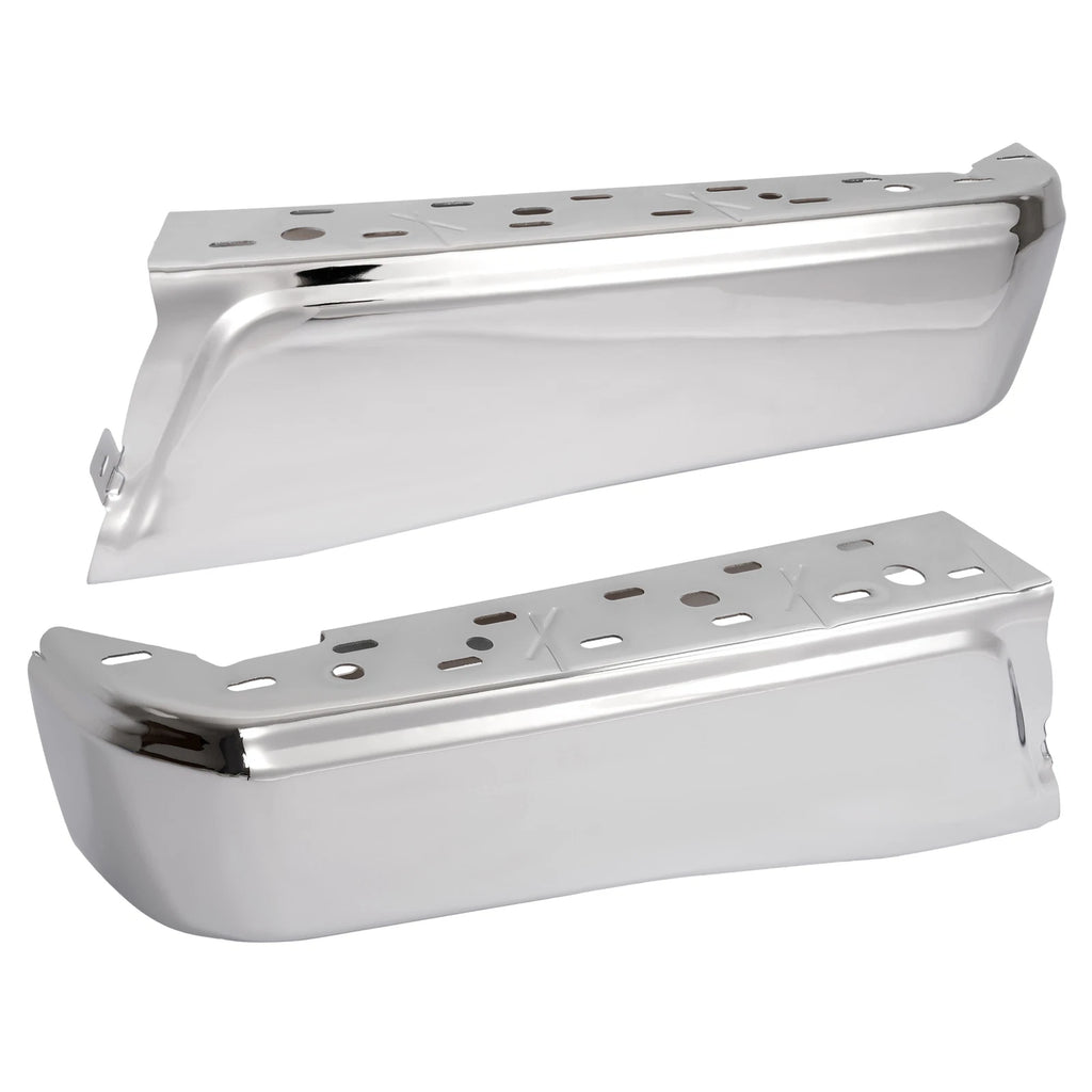 Pair Rear Bumper End Caps for Ford F-150 (2015–2020) Chrome