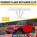 30pcs Fender Flare Retainer Clip for Jeep Wrangler JL (2018–2020) & Gladiator H