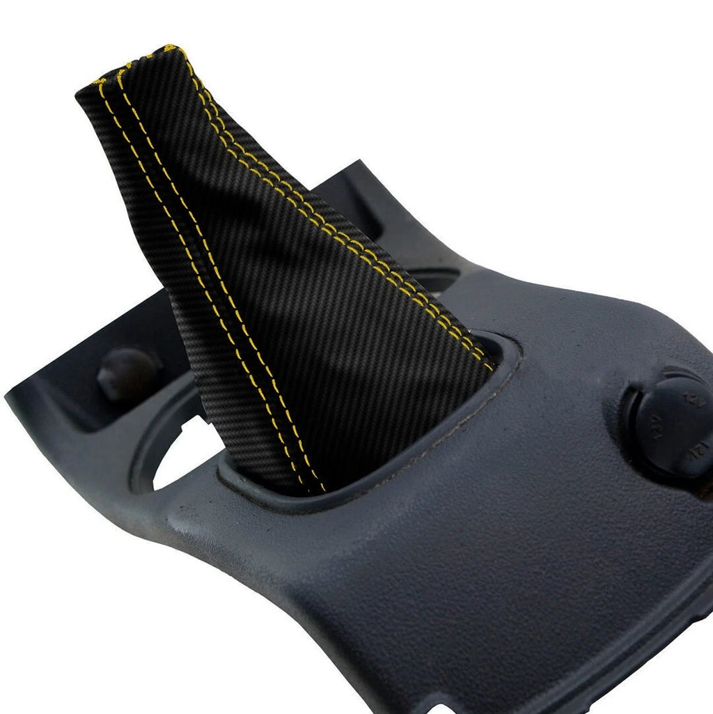 Manual Shift Boot for Chevrolet Cobalt (2005–2010) Carbon Yellow Stitch