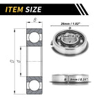 Deep Groove Ball Bearing P6 for Scooter Skateboard (10x26x8mm)