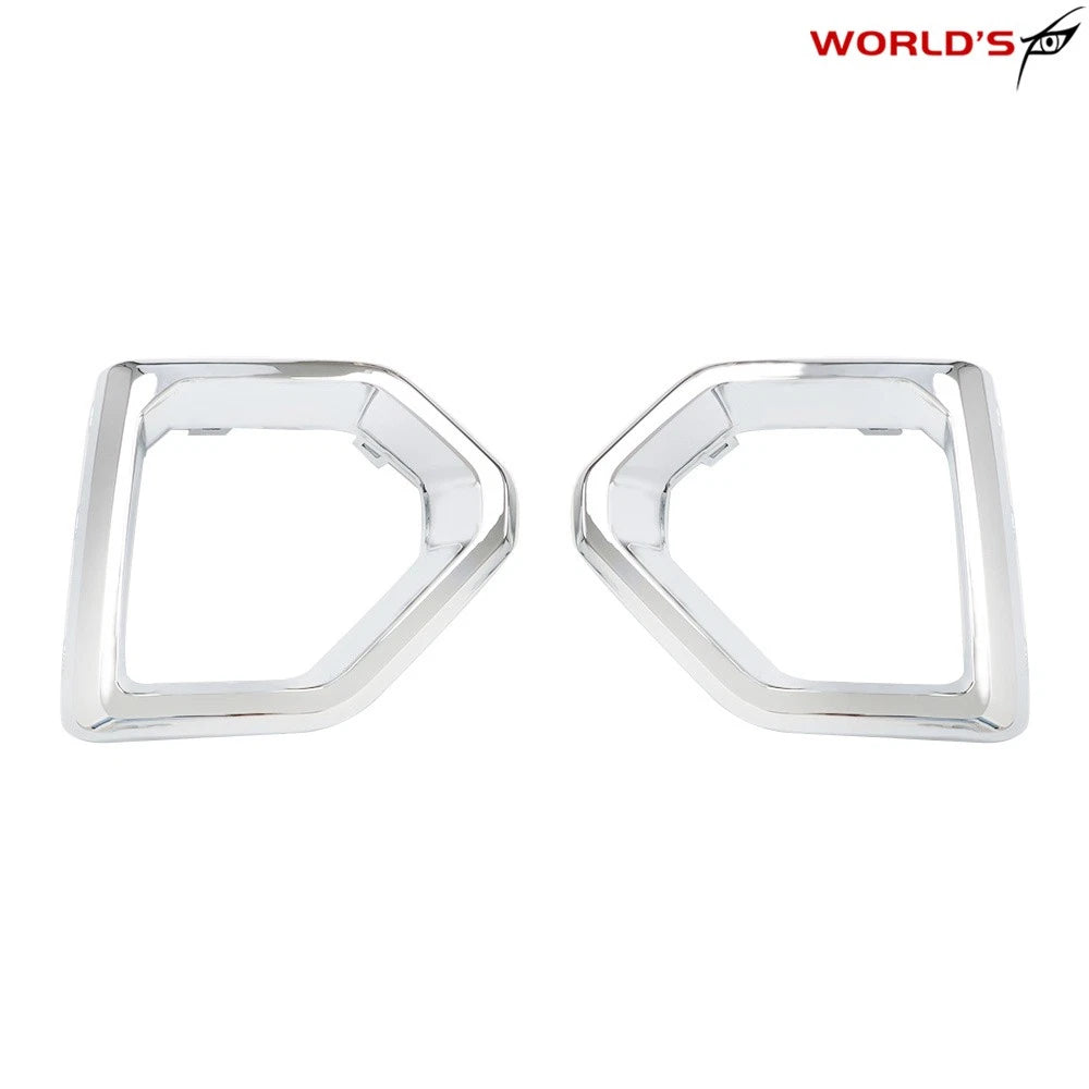 Chrome Fog Light Bezel Covers for GMC Sierra 1500 Denali SLT (2019–2020)