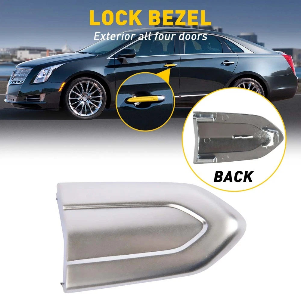 Door Lock Cylinder Chrome Cover Trim Cap for Cadillac ATS XTS CTS CT6 (2013–2020)