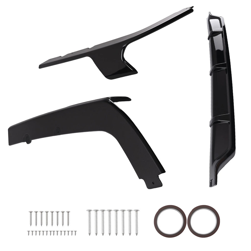 Bumper Lip Diffuser for BMW X7 M Sport (2019-2025) Rear Black Kit
