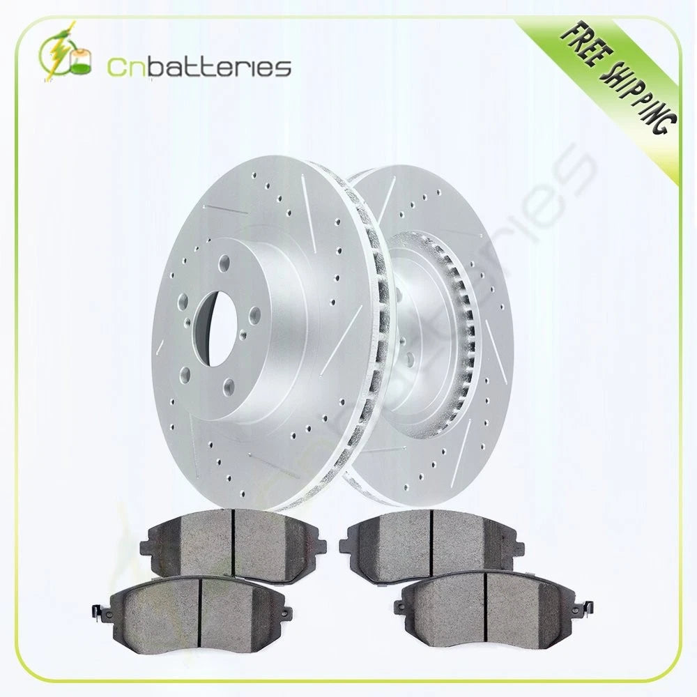 Front Brake Rotors and Ceramic Pads for Subaru Impreza Legacy (2002–2010)